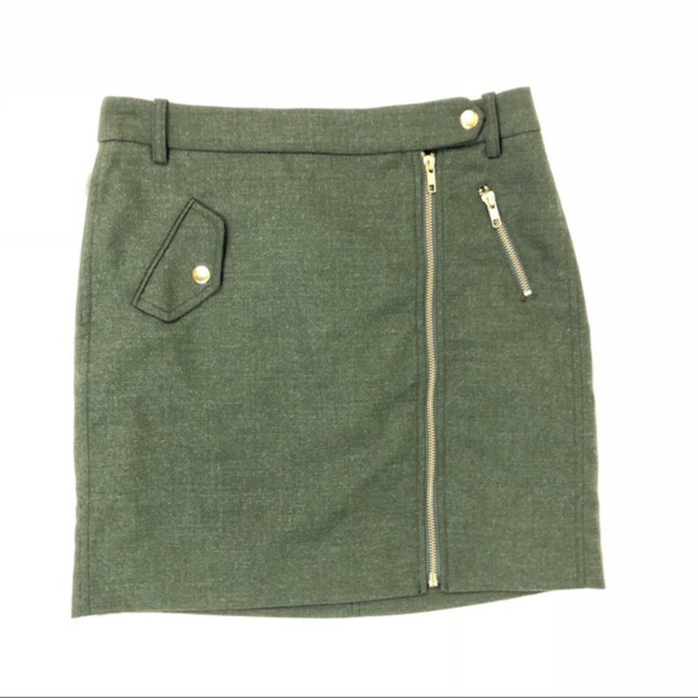 J Crew Wool Mini Skirt